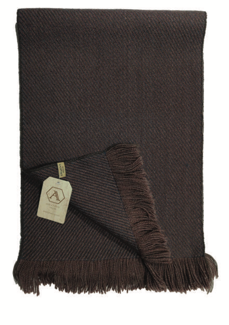 Écharpe en Laine Mérinos 100% Naturelle – Artisanale Peguche Équateur – Douce et Respirante